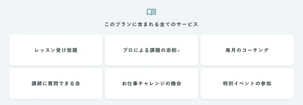 シーライクス「スタンダードプラン」のサービス内容