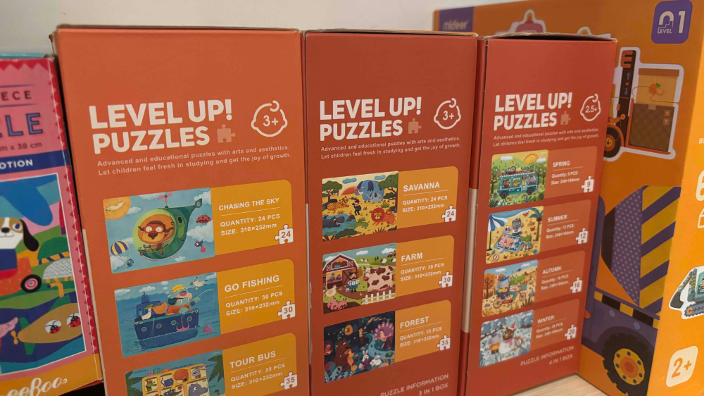 「子育てしながら在宅ワークは辛い…」と悩んだ結果、買いそろえたパズルの画像